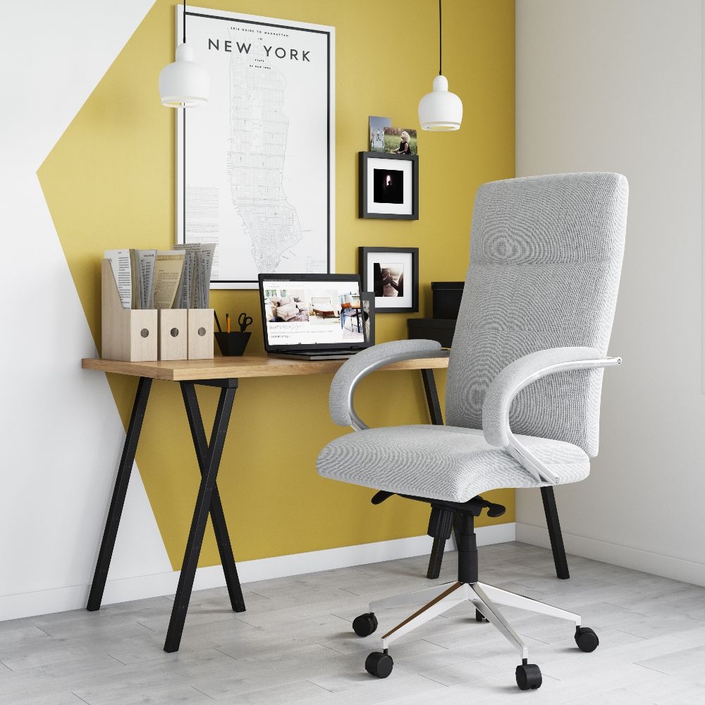 Product photograph of Alphason Bedford Grey Fabric Office Chair - Aoc1580gry from Choice Furniture Superstore.